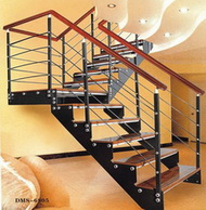 Steel composite wood  stairs